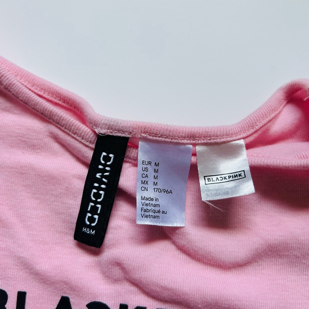 H&M x Blackpink Pink Crop Top Size M - Picture 5 of 7